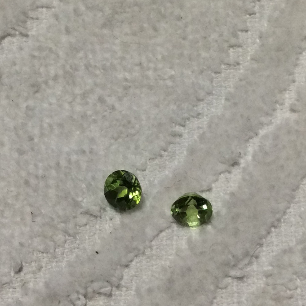 6mm Round Peridot Gemstone Matching Set - image 5